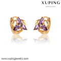 28230-Xuping Jewelry Fashion Diamond Huggie Pendientes